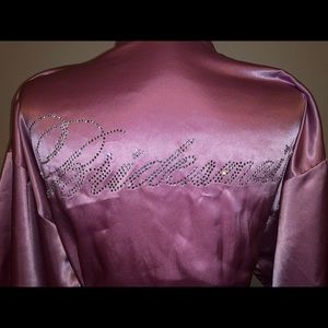 Bridesmaid satin robe